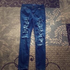 Distressed Ripped Jeans